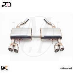 4x83mm Meisterschaft Stainless - HP Touring Exhaust for BMW E92 335i & 335xi Turbo models